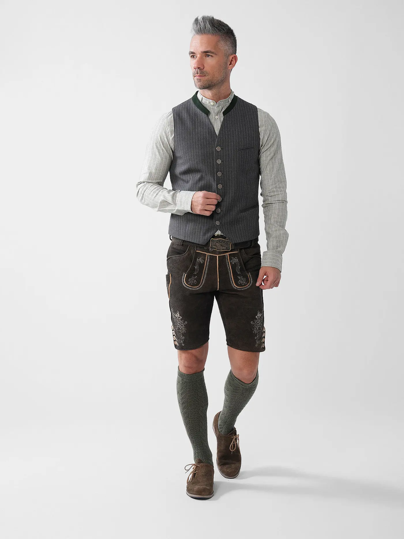 GWEIH & SILK | Lederhose BORIS | braun